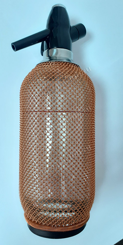Четвертое дополнительное изображение для товара Сифон для газирования воды Classic Soda Syphon 1L P.L. Barbossa (стекло), медный