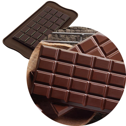 Форма для шоколадных конфет ИЗИШОК «Плитка классик» (EasyChoc Silikomart, Италия) SCG36