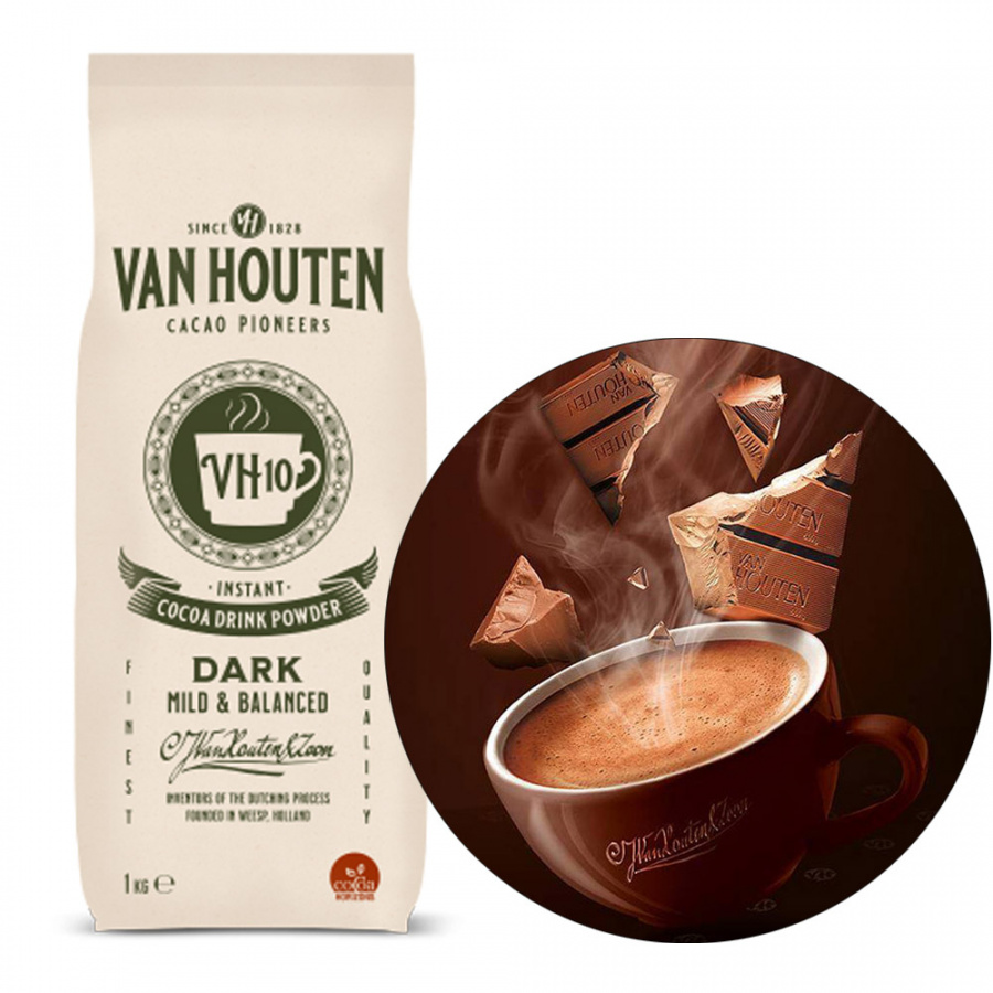 Смесь для горячего шоколада VH10 1 кг, Van Houten VM-75965-V17