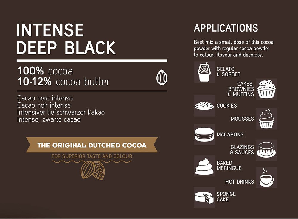 Пятое дополнительное изображение для товара Черный какао-порошок Intense Deep Black, 1 кг – DCP-10Y352-VH760