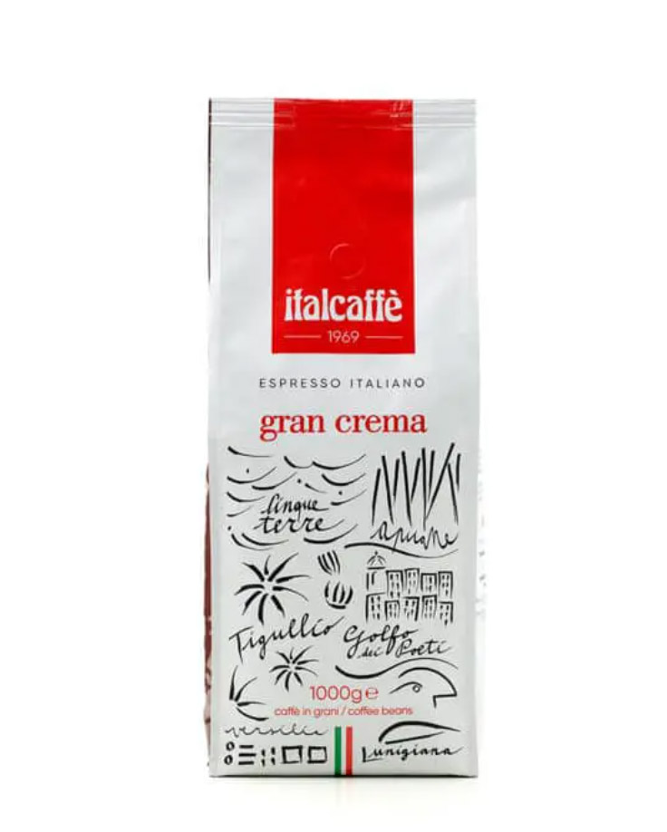 Второе дополнительное изображение для товара Кофе в зернах Italcaffe Gran Crema - 1 кг