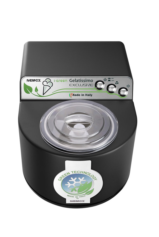 Третье дополнительное изображение для товара Автоматическая мороженица Nemox I-GREEN Gelatissimo Exclusive Black 1.7L