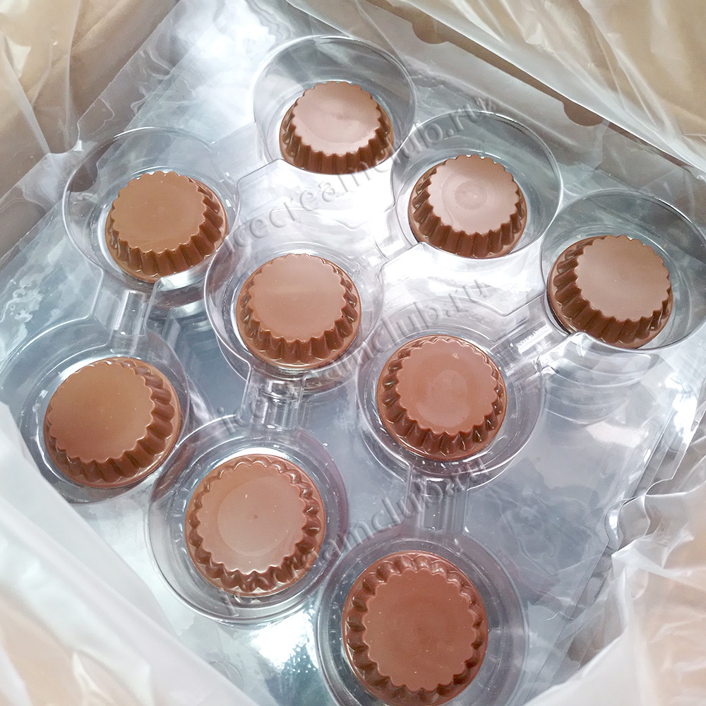Шестое дополнительное изображение для товара Тарталетка шоколадная 52 мм (молочный шоколад) 45 шт, Katsan K102022