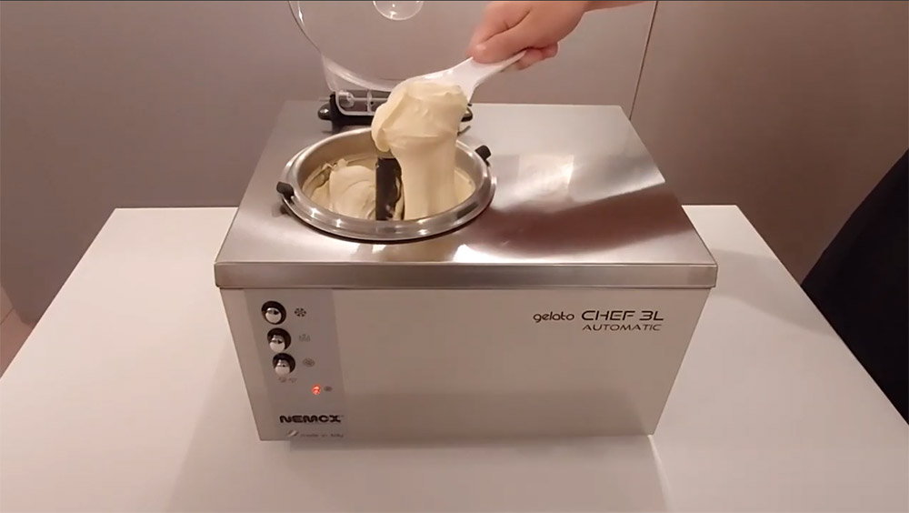 Девятое дополнительное изображение для товара Фризер для мороженого Nemox Gelato Chef 3L Automatic i-Green (профессиональный, чаша 2л)