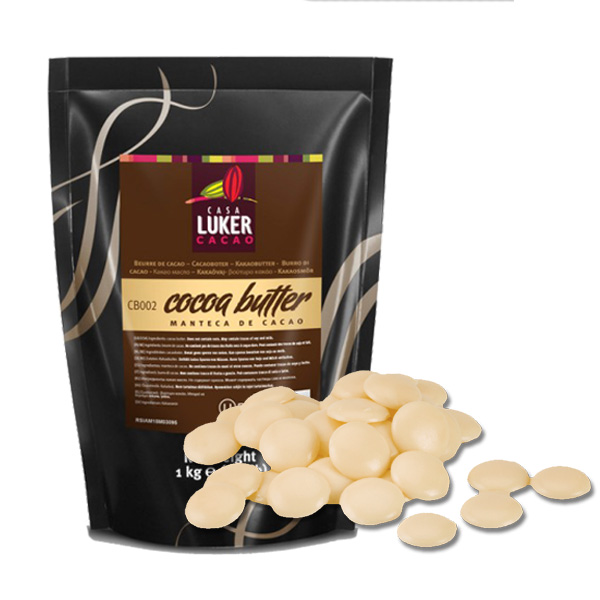 Какао-масло натуральное Luker (минидиски) – 1 кг, арт CB002