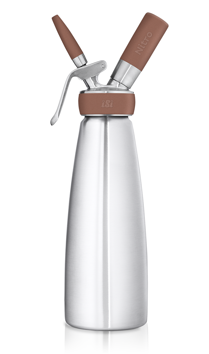 Первое дополнительное изображение для товара Сифон для нитро кофе и коктейлей iSi Nitro Whip (48 баллончиков) – 1л (Австрия)