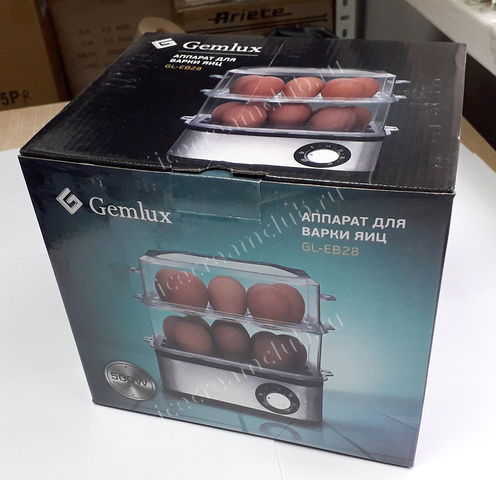 Седьмое дополнительное изображение для товара Яйцеварка-пароварка Gemlux GL-EB28 (16 яиц)