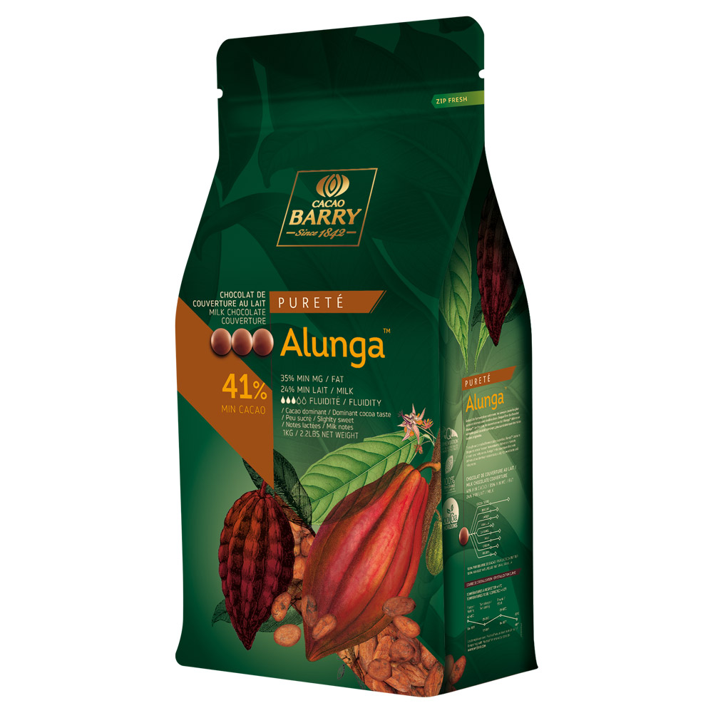 Четвертое дополнительное изображение для товара Шоколад молочный 41% «Alunga», Cacao Barry (Франция) – 1 кг, CHM-Q41ALUN-2B-U73