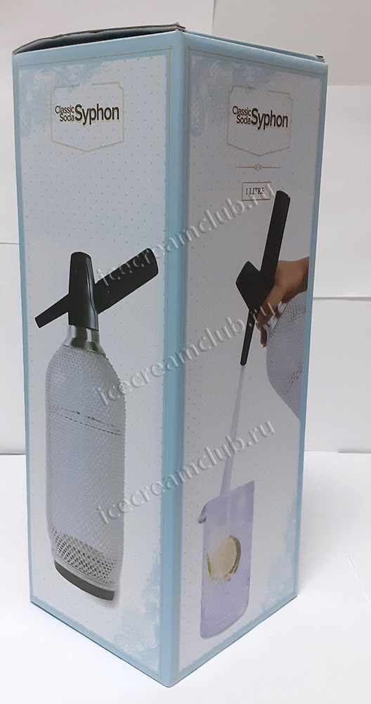 Пятое дополнительное изображение для товара Сифон для газирования воды Classic Soda Syphon 1L P.L. Barbossa (стекло), медный