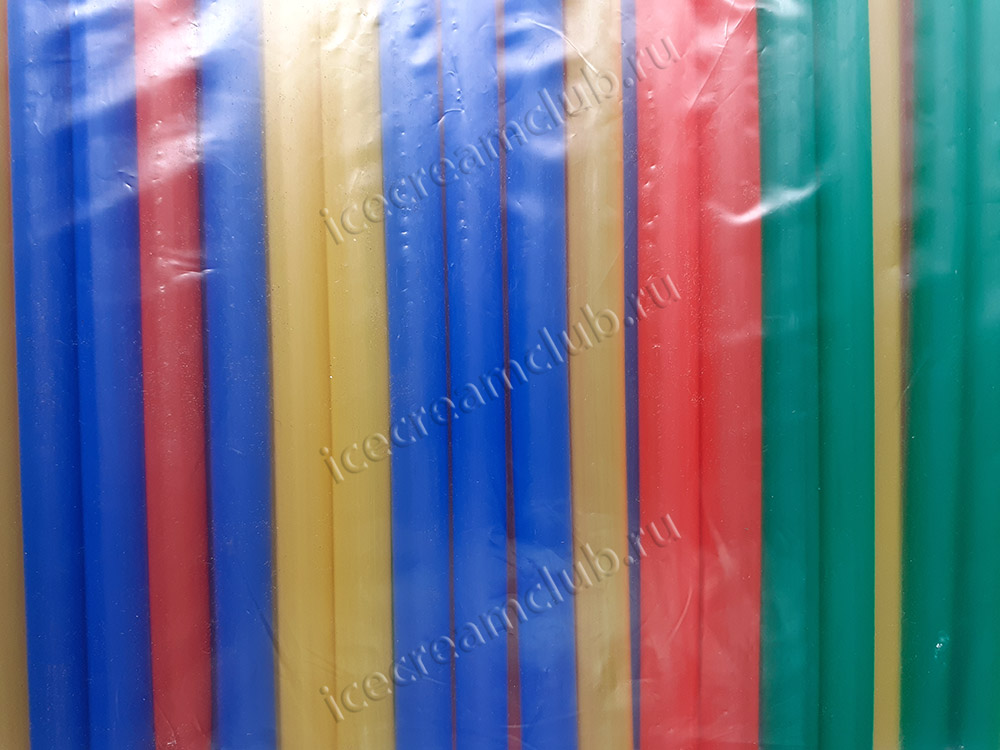 Четвертое дополнительное изображение для товара Трубочки для коктейлей разноцветные ProHotel 20 см, 250 шт