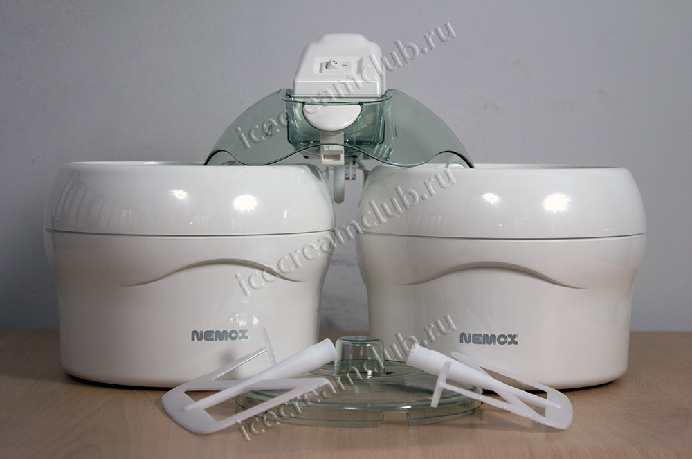 Восьмое дополнительное изображение для товара Мороженица Nemox Gelato Duo Lux (2 чаши X 1.1L)