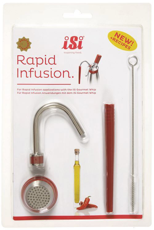 Четвертое дополнительное изображение для товара Набор iSi Rapid Infusion Starter Kit 0.5L (сифон Gourmet, баллончики, комплект ароматизации)