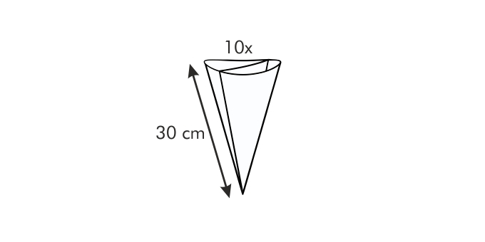 Пятое дополнительное изображение для товара Кондитерские мешки с насадками для двухцветного крема Tescoma 630479 (10 шт)