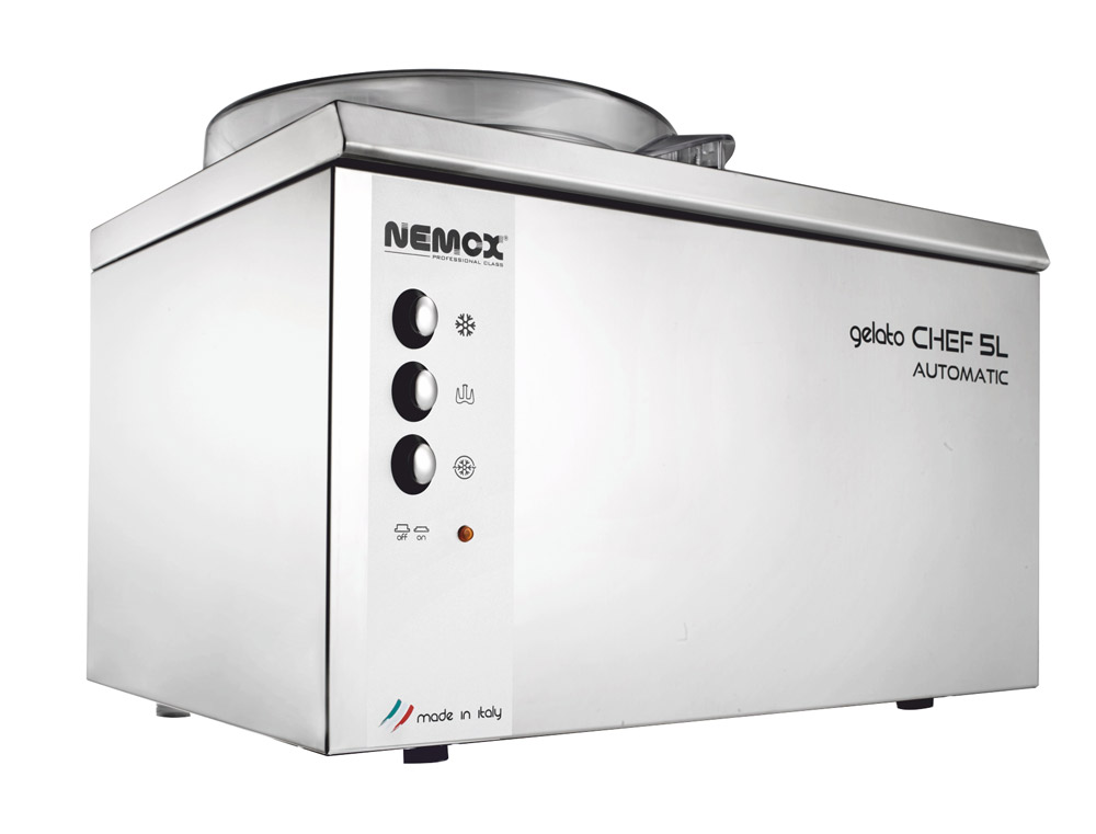 Третье дополнительное изображение для товара Фризер для мороженого Nemox Gelato Chef 5L Automatic (профессиональный, чаша 2,5л)