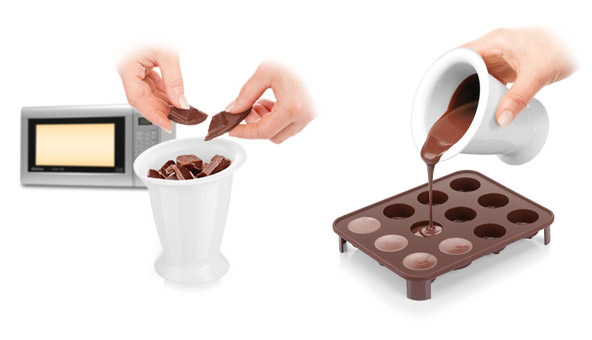 Второе дополнительное изображение для товара Чашка для растапливания шоколада в микроволновке Tescoma DELICIA 630100