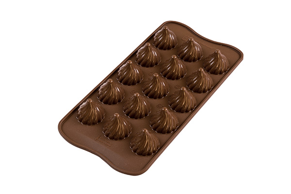 Третье дополнительное изображение для товара Форма для шоколадных конфет ИЗИШОК «Пламя» (EasyChoc Silikomart, Италия) SCG47