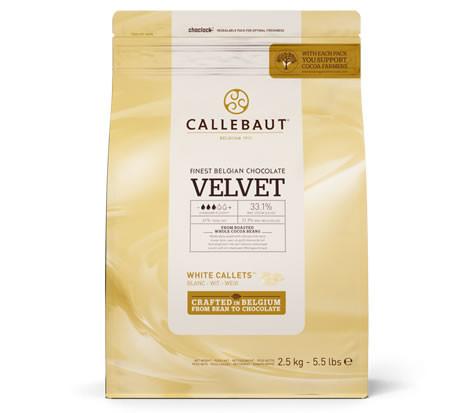 Третье дополнительное изображение для товара Шоколад белый Velvet 32% в галетах Callebaut (Бельгия), 2.5 кг арт. W3-RT-U71