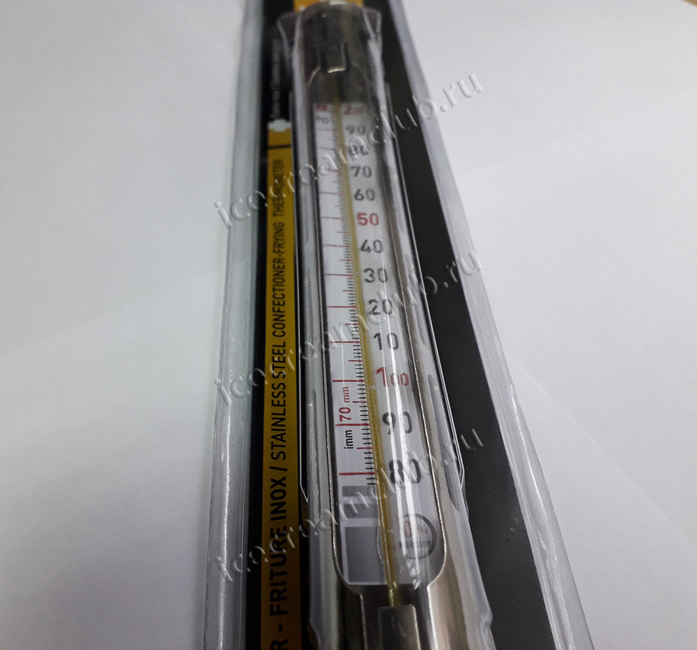 Седьмое дополнительное изображение для товара Термометр для карамели (с ручкой) Matfer, 80-200C