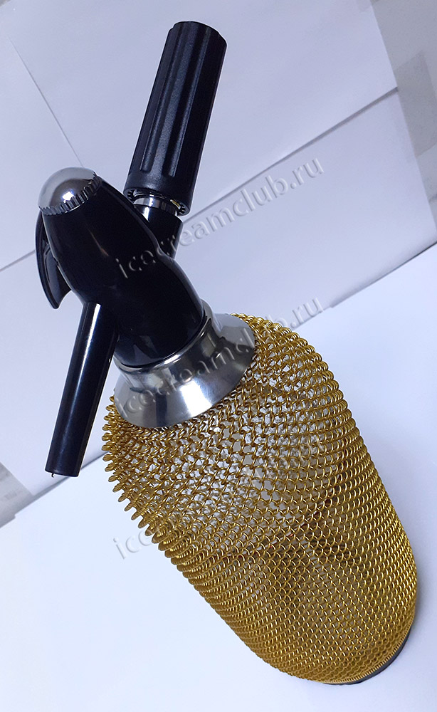 Первое дополнительное изображение для товара Сифон для газирования воды Classic Soda Syphon 1L P.L. Barbossa (стекло), золотой