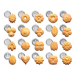 Шестое дополнительное изображение для товара Шприц-дозатор кондитерский Silikomart Wonder Cookies (20 пресс-кругов, 6 насадок)