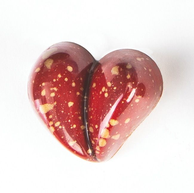 Первое дополнительное изображение для товара Поликарбонатная форма для конфет «Сердце», (Pavoni, Италия), арт. PC58