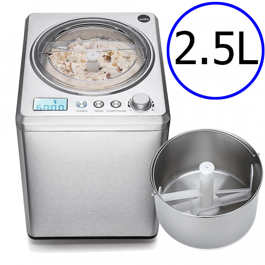 Автоматическая мороженица (фризер) Wilfa ICM1S-250 (чаша 2.5л)
