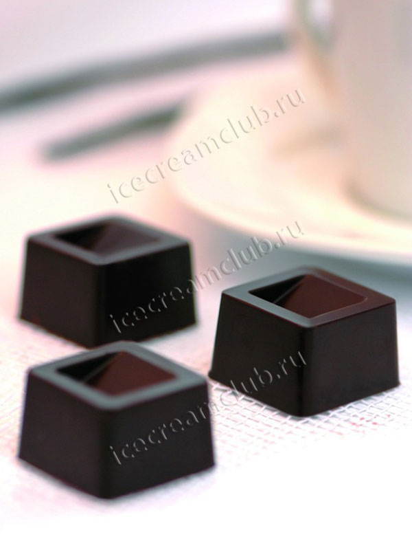 Первое дополнительное изображение для товара Форма для шоколада ИЗИШОК «Куб» (Easychoc Silikomart, Италия) SCG02