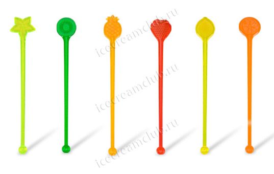 Первое дополнительное изображение для товара Цветные палочки для смешивания коктейлей myDrink, 6 шт. Tescoma 308840
