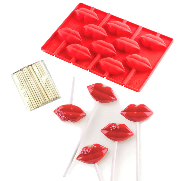 Форма для леденцов и конфет «Губы», Kiss Pops (Silikomart) основное изображение