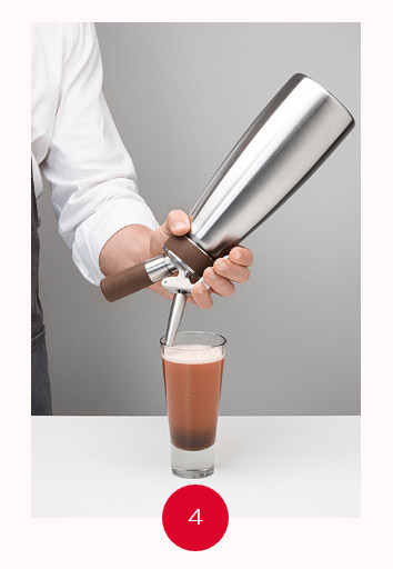 Седьмое дополнительное изображение для товара Сифон для нитро кофе и коктейлей iSi Nitro Whip (48 баллончиков) – 1л (Австрия)