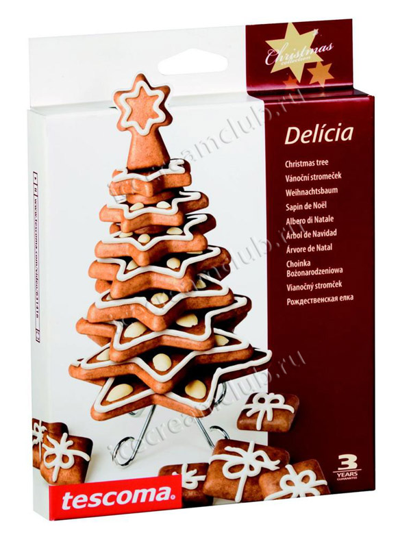Второе дополнительное изображение для товара Набор для выпечки пряников «Рождественская елка» Tescoma 631416