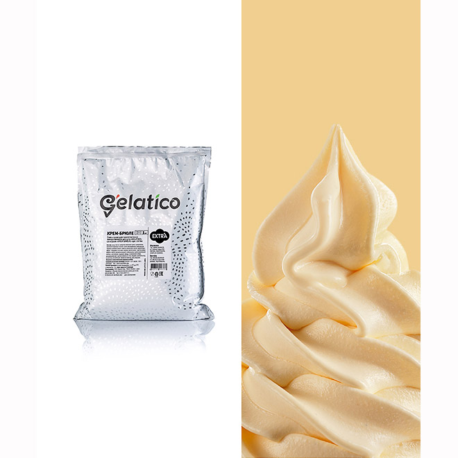Третье дополнительное изображение для товара Смесь для мороженого Gelatico Extra «Крем-Брюле», 1 кг