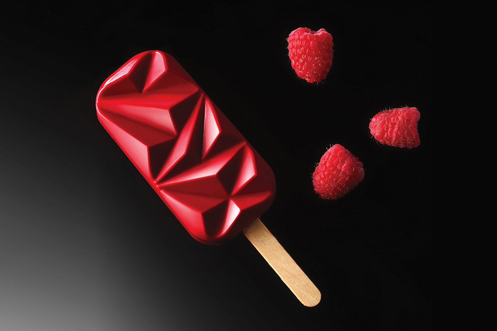 Шестое дополнительное изображение для товара Форма для мороженого эскимо на палочке «ШОК», Silikomart GEL11 (с подносом)