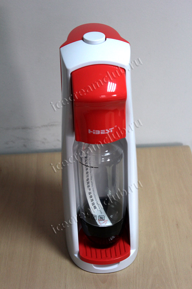 Четвертое дополнительное изображение для товара Сифон для газирования HiBest Красный