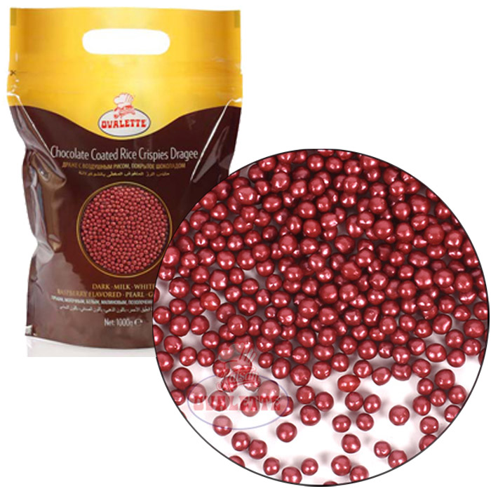 Посыпка шоколадная «Шарики хрустящие криспи» красные, 1 кг Katsan K060108