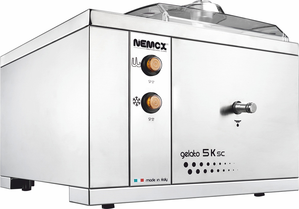 Первое дополнительное изображение для товара Профессиональный фризер для мороженого Nemox Gelato 5K Sc (чаша 3,2л)