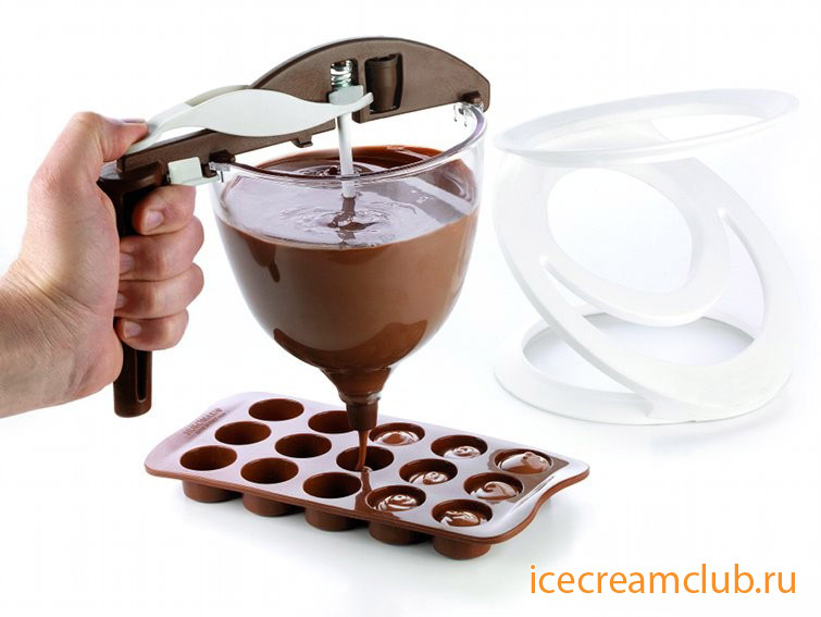 Первое дополнительное изображение для товара Профессиональный дозатор для шоколада Funnel Choc (Silikomart, Италия) ACC086