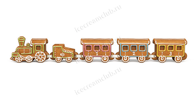 Первое дополнительное изображение для товара Набор для выпечки пряников «Поезд» Tescoma 631442