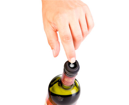 Четвертое дополнительное изображение для товара Вакуумная пробка для вина с насосом UNO VINO – 2 шт, Tescoma 695430