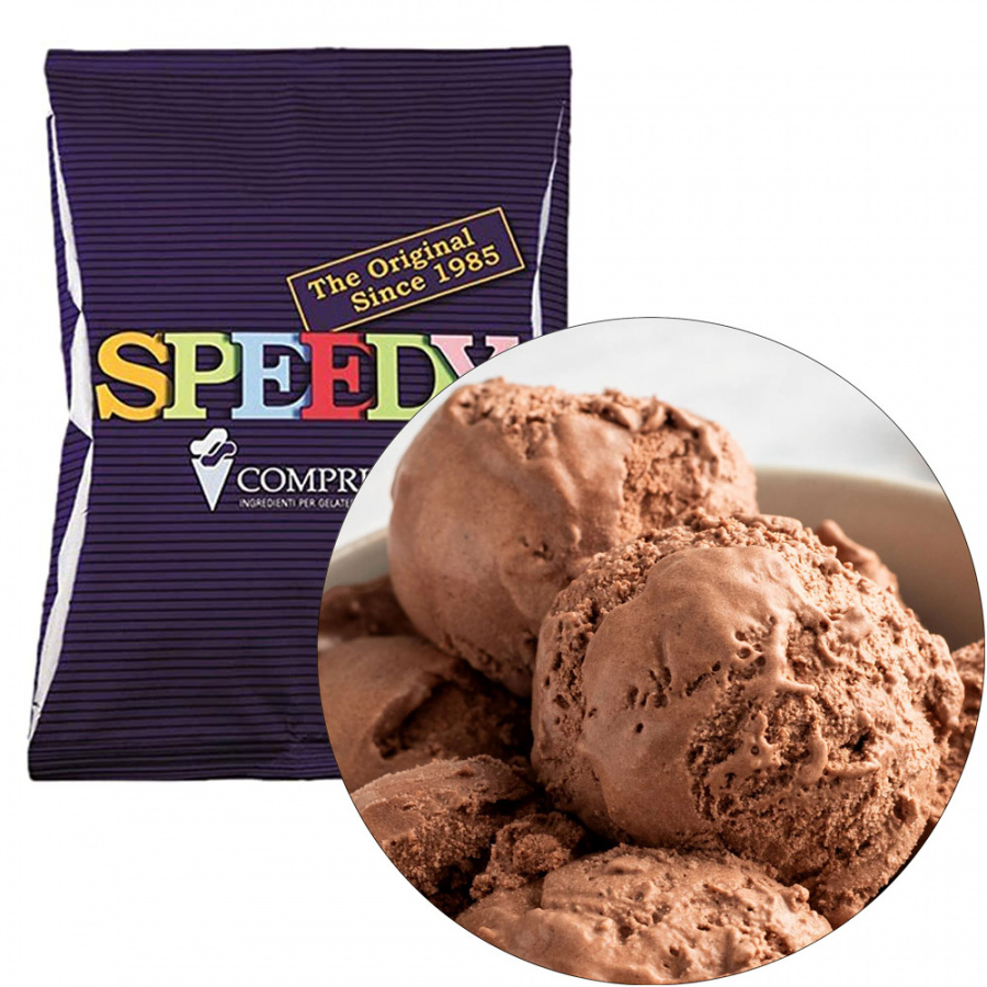 Сухая смесь для мороженого Speedy Gelato «Шоколад», пакет 1,25 кг (Comprital, Италия)