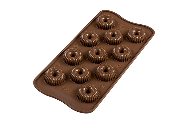 Третье дополнительное изображение для товара Форма для шоколадных конфет ИЗИШОК «Корона» (EasyChoc Silikomart, Италия) SCG49
