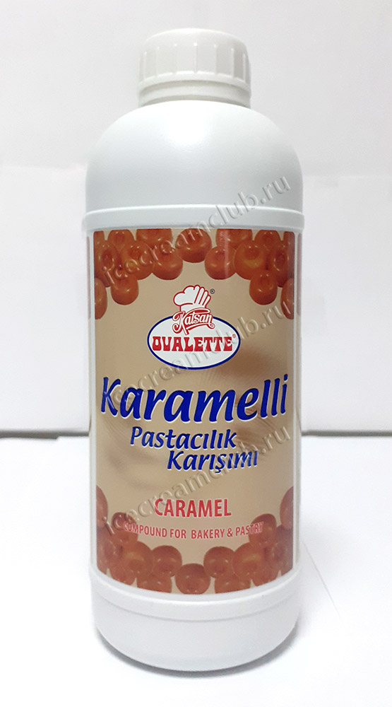 Первое дополнительное изображение для товара Паста вкусоароматическая ОВАЛЕТТ «Карамель» 1.15 кг, Katsan K013102