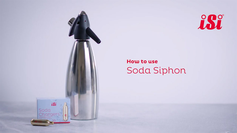 Первое дополнительное изображение для товара Сода сифон для газирования iSi Soda Siphon, 1л