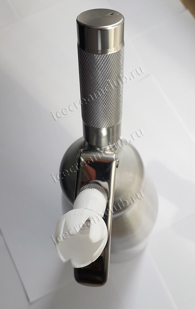 Десятое дополнительное изображение для товара Кремер (сифон) кулинарный O!range 1 литр (алюминий, AM-110ALU)