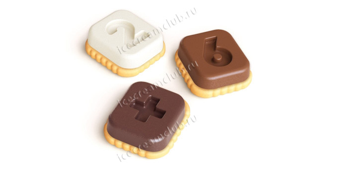 Первое дополнительное изображение для товара Формочки для шоколада Tescoma «Числа» 630966