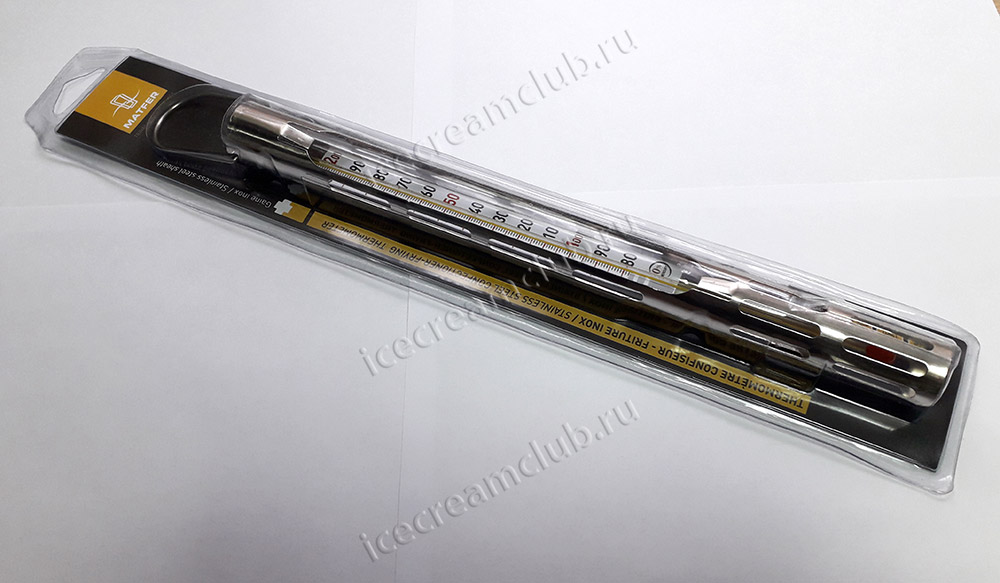 Четвертое дополнительное изображение для товара Термометр для карамели (с ручкой) Matfer, 80-200C